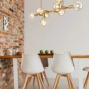 ASTRID függeszték 8xE27/60W/230V arany színben