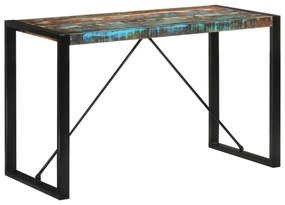 tömör újrahasznosított fa étkezőasztal 120 x 55 x 76 cm