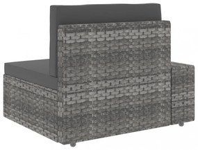 9 részes szürke polyrattan kerti ülőgarnitúra