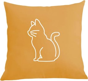 Párna párnahuzat Cool nyomott mintás cica