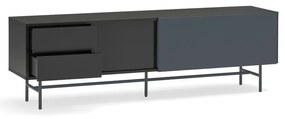 Fekete-antracitszürke TV-állvány 180x56 cm Nube – Teulat