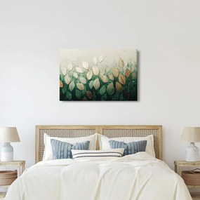 Kép - Arany-zöld levelek (90x60 cm)