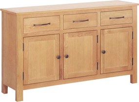 vidaXL Széf Barna 112 x 33.5 x 70 cm Masszív tölgyfa