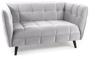 Castello 2 Velvet kétszemélyes kanapé világosszürke