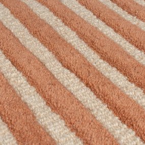 Terrakotta színű kézi szövésű gyapjú szőnyeg 200x290 cm Lozenge Terracotta – Flair Rugs