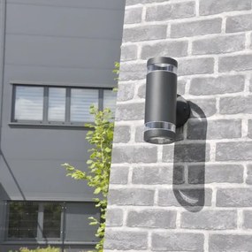 Kültéri fali lámpa RINO 2xGU10/12W/230V IP54 fekete