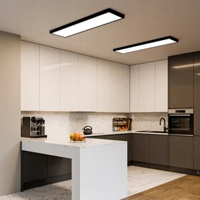 LED felületre szerelhető panel LED/60W/230V 30x120 cm fekete