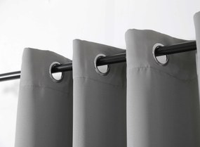OXFORD LIGHT világosszürke függöny 140x250 cm Felfüggesztés: Hullámos sínszalag