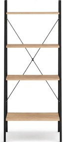 Könyvespolc TAYLOR SONOMA 4 polc 147x60 cm, sonoma tölgy