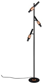 Fekete-bronzszínű LED állólámpa (magasság 150 cm) Ikaris – Trio Select