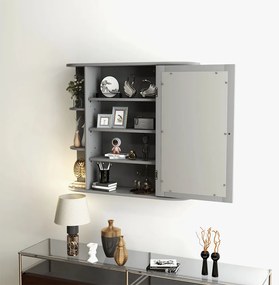 Fürdőszobai szekrény, szürke