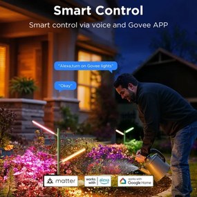 Govee-KÉSZLET 2x LED RGBICWW Dimmelhető kültéri lámpa LED/36W/230V IP66 2700-6500K Wi-Fi