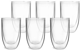Natalie 6 db duplafalú pohár, 350 ml - Vialli Design
