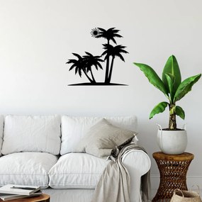 Palm fém fali dekoráció, 71×65 cm