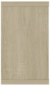 2 db sonoma tölgy színű szerelt fa fali polc 80 x 15 x 26,5 cm