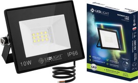 Halogén Led 10W Slim Kültéri Fényvető IP66 Munkavédelmi Fehér Hideg