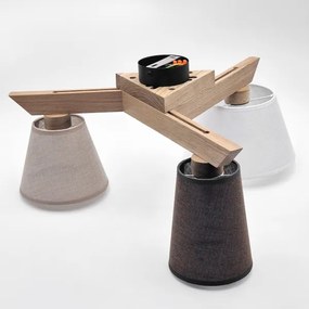 Brilagi - LED  Felületre szerelhető csillár  ANTHONY 3xE14/40W/230V tölgy