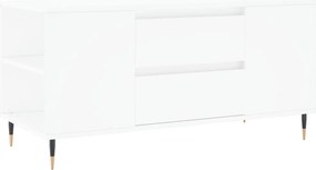 vidaXL fehér szerelt fa dohányzóasztal 102x44,5x50 cm