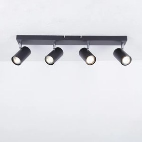 Globo 57911-4B - ROBBY 4xGU10/35W/230V fekete spotlámpa