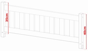 Gyerekágy 90 x 200 cm KARLA (ágyráccsal és tárolóhellyel) (fehér). 1013313
