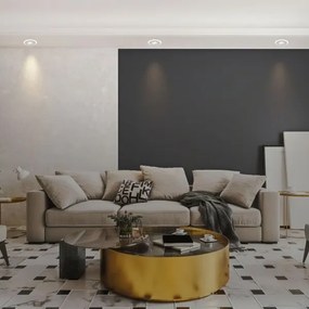 Briloner 7039034-SZETT 3xLED Fürdőszobai beépíthető mennyezeti lámpa 3xLED/5W/230V IP44 matt króm