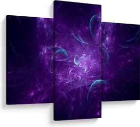 Modern kék absztrakció képe (90x60 cm)