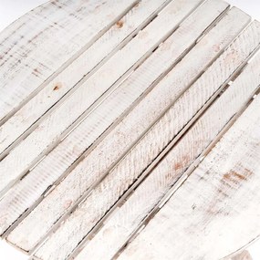 DIVERO Kerti asztal összecsukható égetett 50 cm