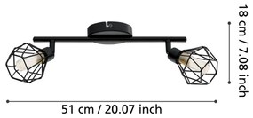 Eglo 32766 - LED Spotlámpa ZAPATA 2xG9/3W/230V