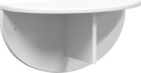 vidaXL Falpolc Falra szerelhető Fehér 48 x 24 x 24 cm Faanyag