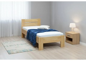 Egyszemélyes tömörfa ágy AMBER 90x200 cm bükk