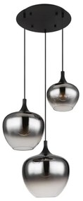 Globo 15548-3H - Csillár zsinóron MAXY 3xE27/40W/230V fekete