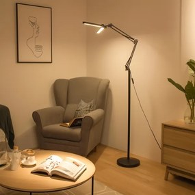 Brilagi - VARIO dimmelhető flexibilis LED állólámpa 14W/5V 157 cm fekete