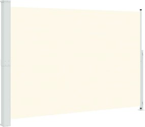 vidaXL krémszínű behúzható oldalsó terasznapellenző 200 x 300 cm