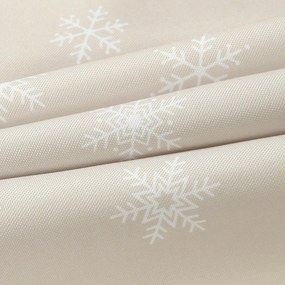 Goldea karácsonyi viaszosvászon reggeliző alátét - hópelyhek latte alapon - 2db 30 x 40 cm