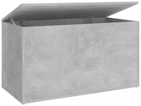 betonszürke szerelt fa tárolóláda 84 x 42 x 46 cm