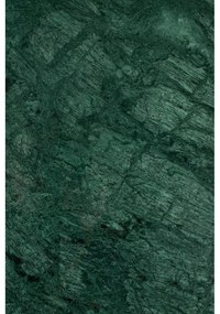 Zöld-aranyszínű kerek dohányzóasztal márvány asztallappal ø 70 cm Timpa – White Label