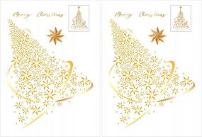 2X Karácsonyi Matricák Ablak Üveg Díszek Karácsonyfa Karácsony