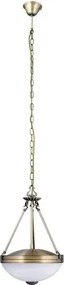 Rabalux csillár e27 2x60w bronz/fehér alabástrom üveg marlene