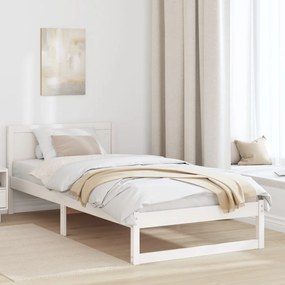 Ágykeret Fehér Fa 90 x 200 cm Minimalista ágykeret