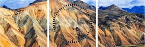 Kép - Landmannalaugar (órával) (90x30 cm)