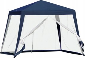 Kerti Pavilon Sátor 3x3m Pavilon 4 Falú Napellenző Szúnyogháló