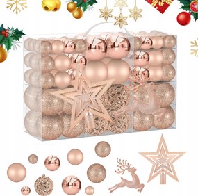 102db-os Karácsonyi Bomba Szett Karácsonyfadíszek