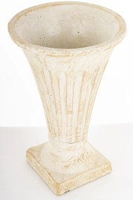 Evora design Váza cementbézs 26x17x17 cm