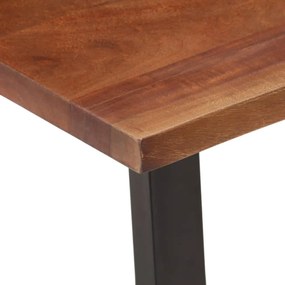 mézbarna tömör akácfa dohányzóasztal 110 x 55 x 40 cm