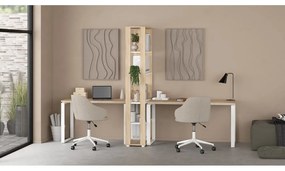 Íróasztal tölgyfa dekoros asztallappal 60x150 cm Sign – Tvilum