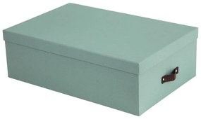 Mentazöld fedeles karton tárolódoboz szett 3 db-os 31x47x15 cm Inge – Bigso Box of Sweden