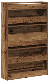 Cipőtartó Régi Fa 80x21x125,5 cm Mérnöki Fa