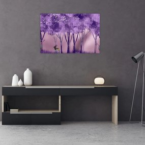 Kép - Szarvasok egy varázslatos erdőben (90x60 cm)