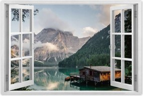 Poszterek 60x40 Tájkép hegyekkel Házikó