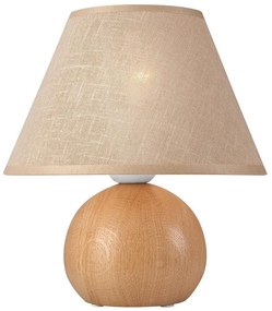 Asztali lámpa JUTA 1xE27 / 60W / 230V tölgy / bézs